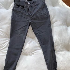 Gray skinny jeans